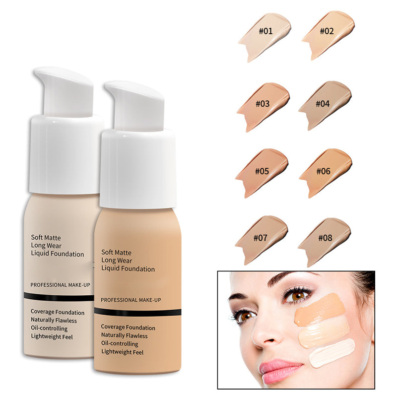 Vloeibare foundation met matte finish – productafbeelding