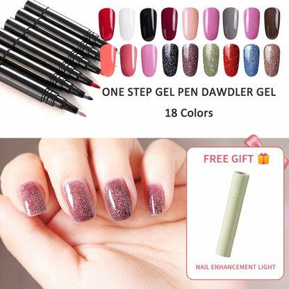 💅 Tijdelijke aanbieding: 1 kopen, 1 gratis ✨One Step-nagelgelpen🎨Gratis draagbare mini-UV-nagellamp