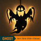 🎃 LED-silhouetwandversieringen voor Halloween op batterije