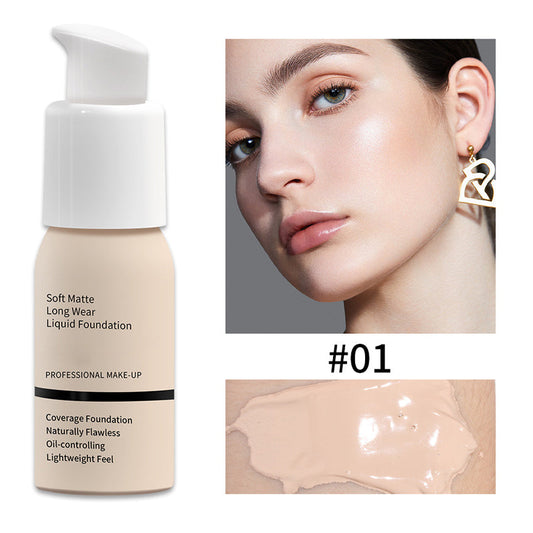 Vloeibare foundation met matte finish – productafbeelding
