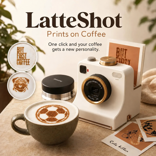 ☕ Mechanische latte-art poederstempel