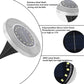 🔥 Topaanbieding: 50% KORTING 🔥 Roestvrijstalen grondlamp op zonne-energie met 8 LED-lampjes