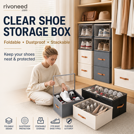 👟✨ 50% KORTING! Compacte Schoenenbox Voor 16 Paar – Stofvrij, Verstelbaar En Ruimtebesparend