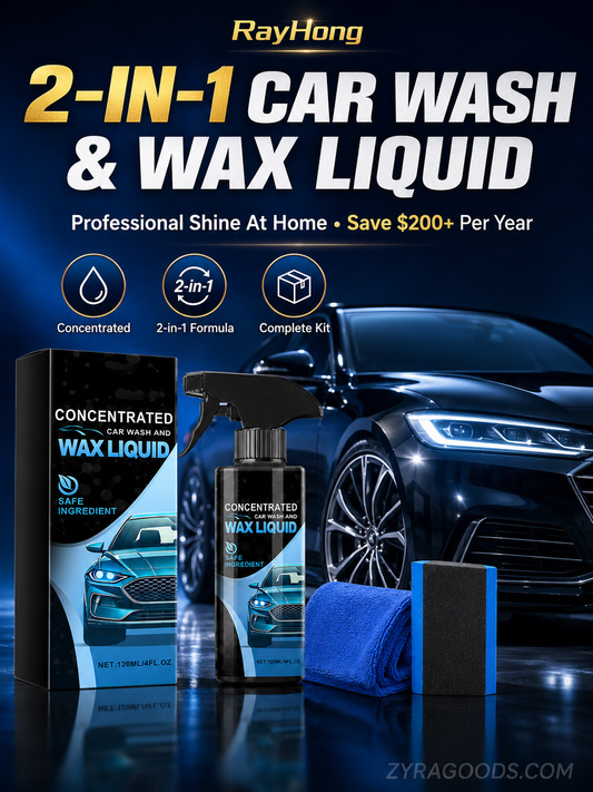 ✨Zachte en effectieve reinigingsspray voor auto's (met spons en doekje)