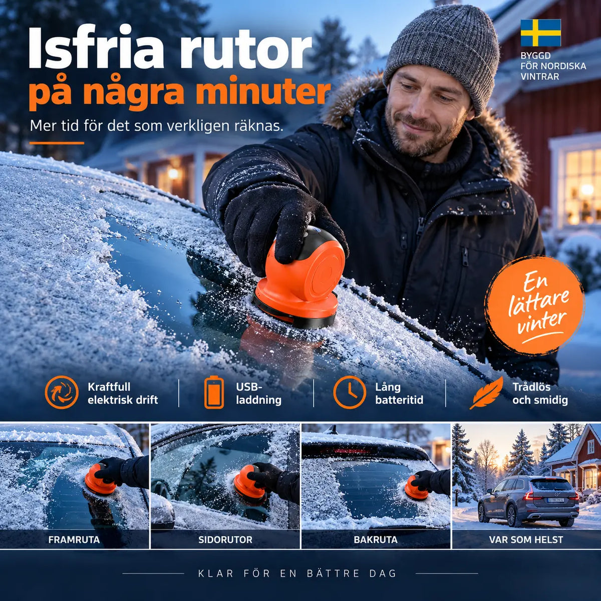 Oplaadbare Elektrische IJskrabber – productafbeelding
