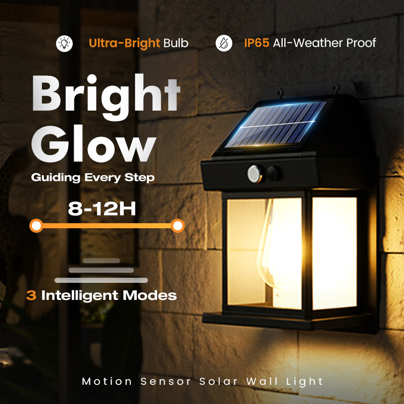 Solar-Wandlamp met Bewegingssensor – productafbeelding