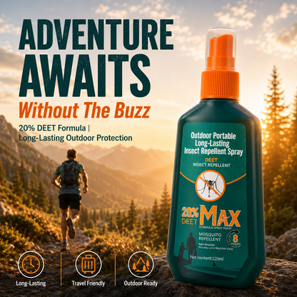 🦟 Outdoor Portable Long-Lasting Insect Repellent Spray | Up to 12 Hours Protection 🌿