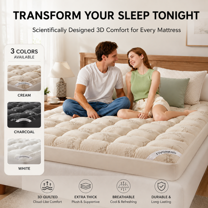 ⏰🔥TIJDELIJK 50% KORTING! 🌤️ Waterdichte gewatteerde matrashoes en kussenslopen set – Beschermt, biedt comfort en is gemakkelijk schoon te maken ✨🛏️