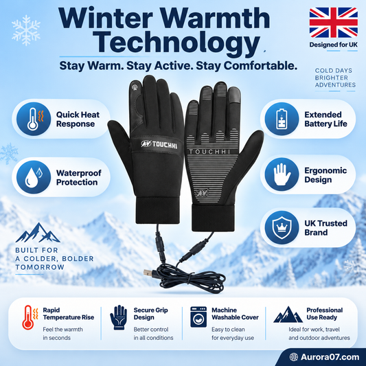Verwarmde Winterhandschoenen met USB – productafbeelding