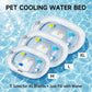 Waterbedmat voor huisdieren – Opblaasbaar, met water gevuld bed voor honden en katten, verkoelende zomermat voor huisdieren met dik, lekbestendig PVC-ontwerp, draagbaar kussen met ijsgevoel voor gebruik binnen en buiten