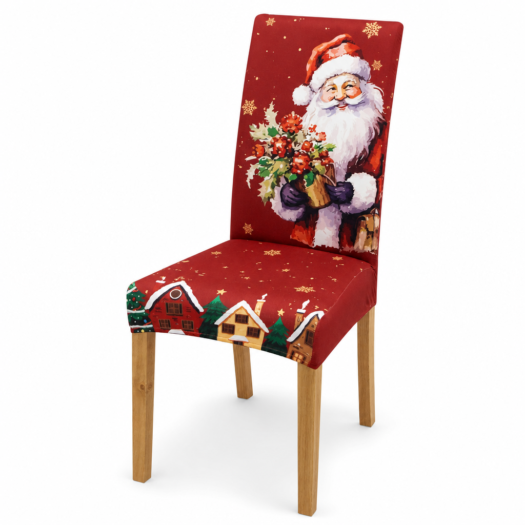 Elastische Kerststoelhoes – productafbeelding