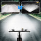 Zwarte oplaadbare LED-fietslamp