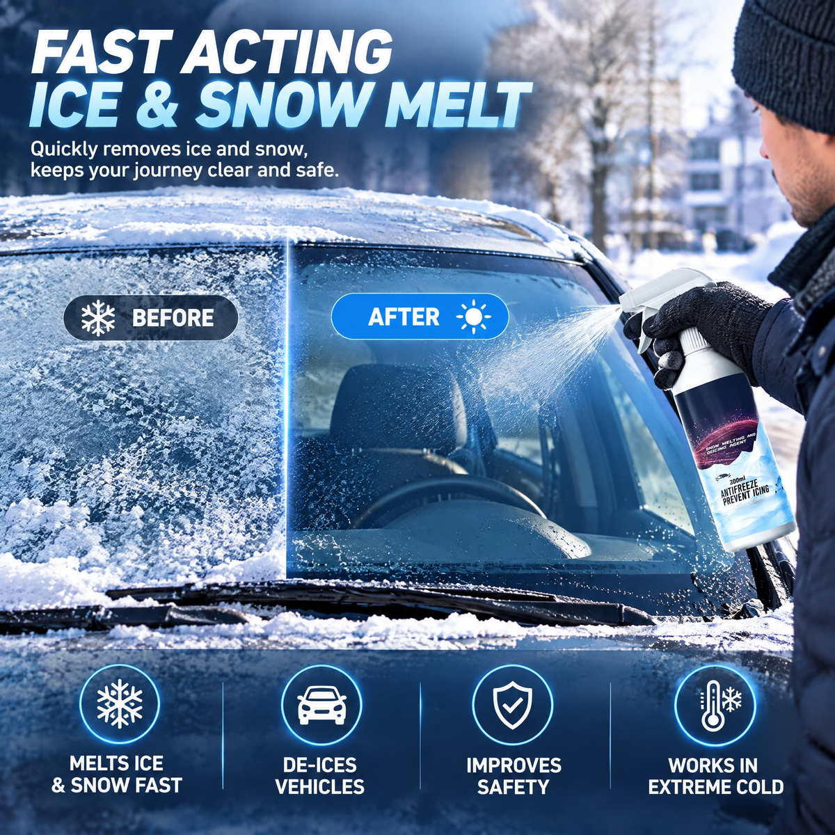 Ontdooimiddel voor Sneeuw en IJs – productafbeelding