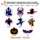 🎃 LED-silhouetwandversieringen voor Halloween op batterije
