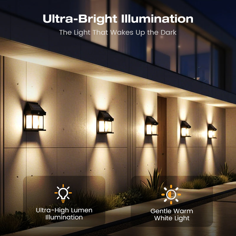 Solar-Wandlamp met Bewegingssensor – productafbeelding