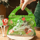 Hersluitbare kerst-uitdeelzakjes met handvat – productafbeelding