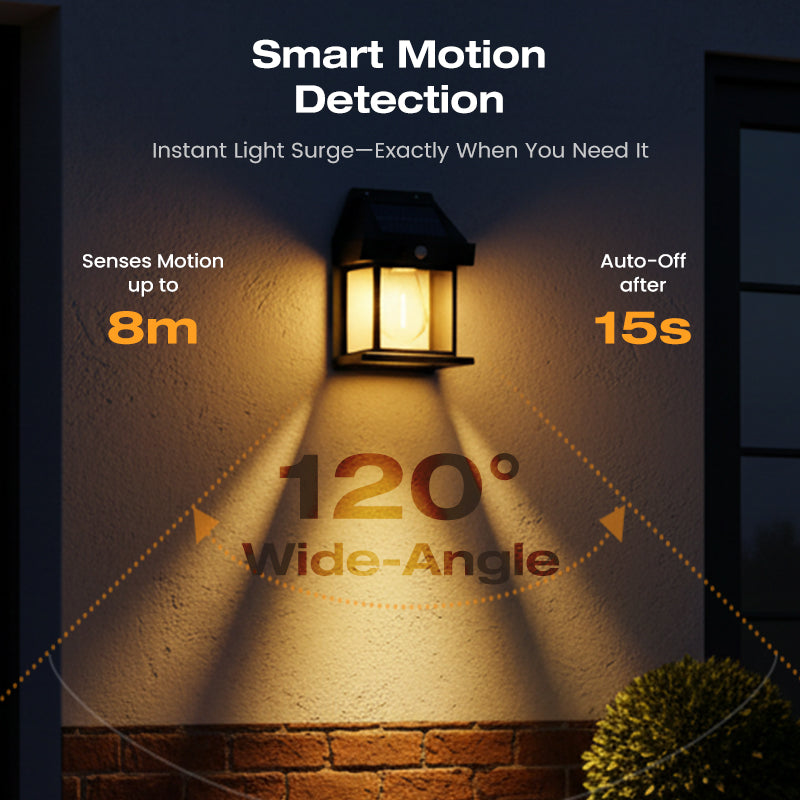 Solar-Wandlamp met Bewegingssensor – productafbeelding
