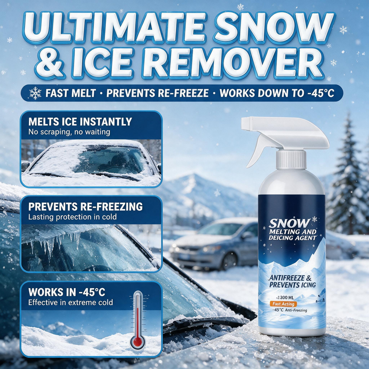 Ontdooimiddel voor Sneeuw en IJs – productafbeelding
