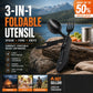 🏕️4-in-1 multifunctionele opvouwbare servies set voor buiten