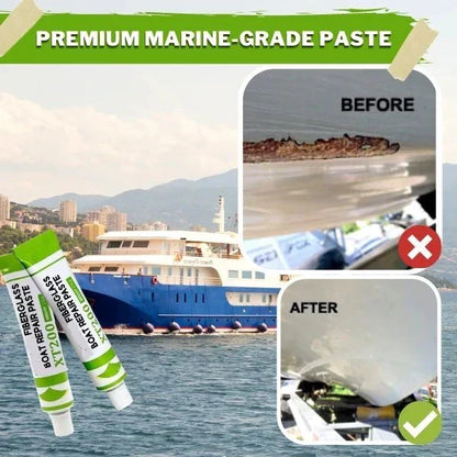 Glasvezel reparatiepasta voor boten