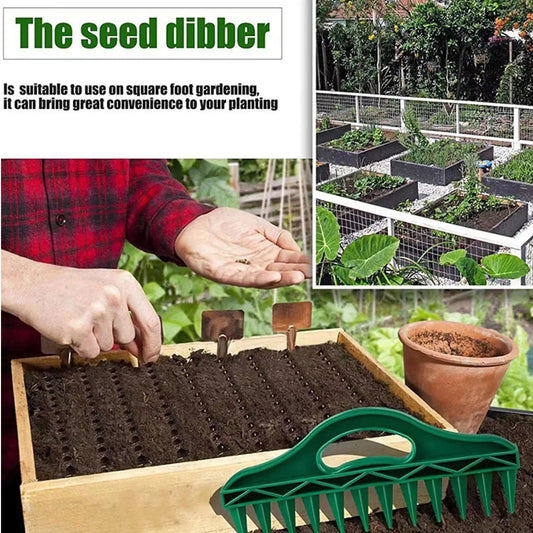 50% KORTING🌱Tuinzaadafstandhouder en -zaaier – Precisiezaaigereedschap met 12 gaten