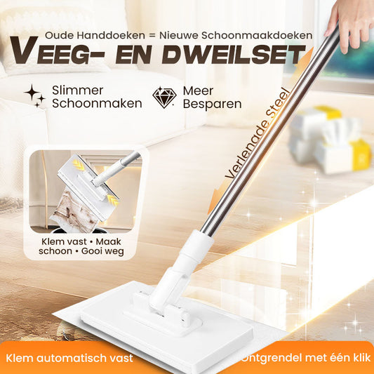 🔥Laatste dag verkoop 55% korting🔥Wegwerpstofmaap met 4 herbruikbare doeken