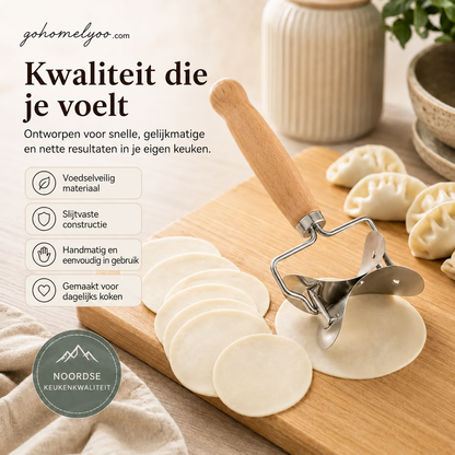 🥟 RVS deegsnijder voor ronde dumplingvellen