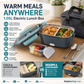 🍱50% OFF NOW! Electric Heated Lunch Box‑ 1.5L PTC Fast Heating Stainless‑Steel Food Container, Dual‑Voltage Leak‑Proof Portable Food Warmer for Home & Car Use