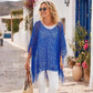 🏆 Last Day Special Price €15.99! 💐Summer Metallic Crochet Cover-Up – Lightweight, Flowy & Effortlessly Stylish summer outfit