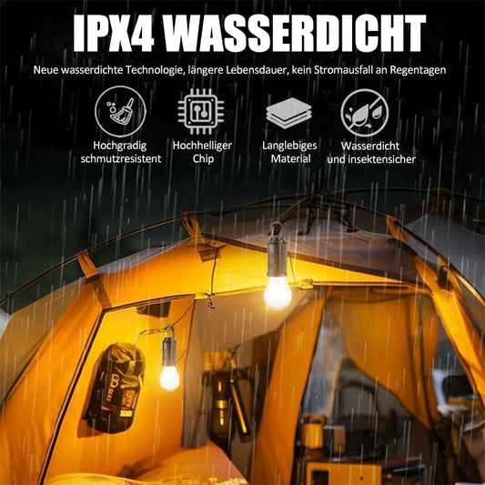 Zonne-energie tentverlichting, via USB oplaadbare LED-kampeerlantaarn