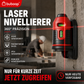 360°-lasernivelleerapparaat met beschermingsklasse IP54 (stof- en waterdicht), ideaal voor gebruik binnenshuis of onder zware omstandigheden buitenshui