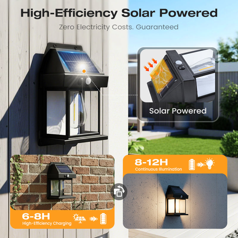 Solar-Wandlamp met Bewegingssensor – productafbeelding