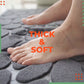 🛁 NU 50% KORTING! Antislipbadmat van memory foam met reliëfpatroon in Soft-Stone-kleur – superabsorberend en sneldrogend, zacht en comfortabel vloerkleed voor onder de douche en in de badkame