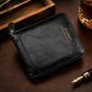 👝 Vintage herenportemonnee met ritssluiting rondom