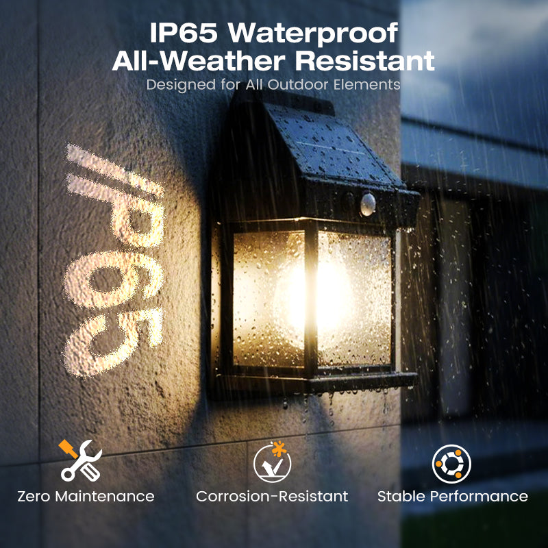 Solar-Wandlamp met Bewegingssensor – productafbeelding