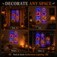 🎃 LED-silhouetwandversieringen voor Halloween op batterije
