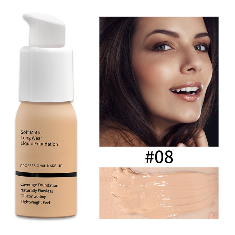 Vloeibare foundation met matte finish – productafbeelding