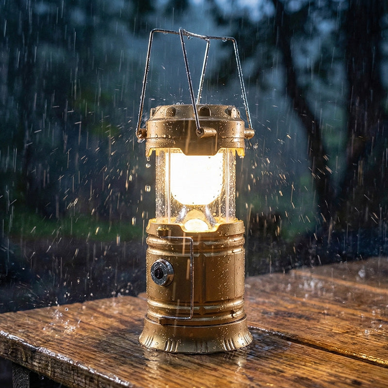 Inklapbare Solar-Kampeerlamp – productafbeelding