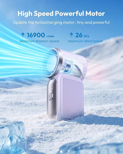 🌀Deze zomer voor slechts € 13,98!!!💨Mini-handventilator met led-display –👍Turbo-ventilator met 5 standen in zakformaat.✨Oplaadbaar via USB, snelle verkoeling voor onderweg en tijdens het opmaken. Het perfecte cadeau. Draagbare verkoelin