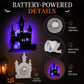 🎃 LED-silhouetwandversieringen voor Halloween op batterije