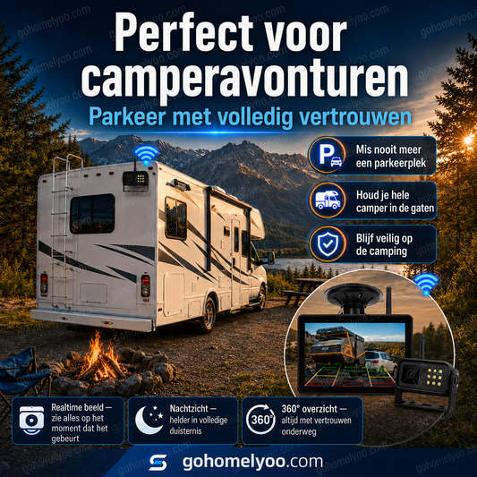 🔥🎁Nieuwe KORTING van 50%🔥Draadloos achteruitrijcamerasysteem in 1080p
