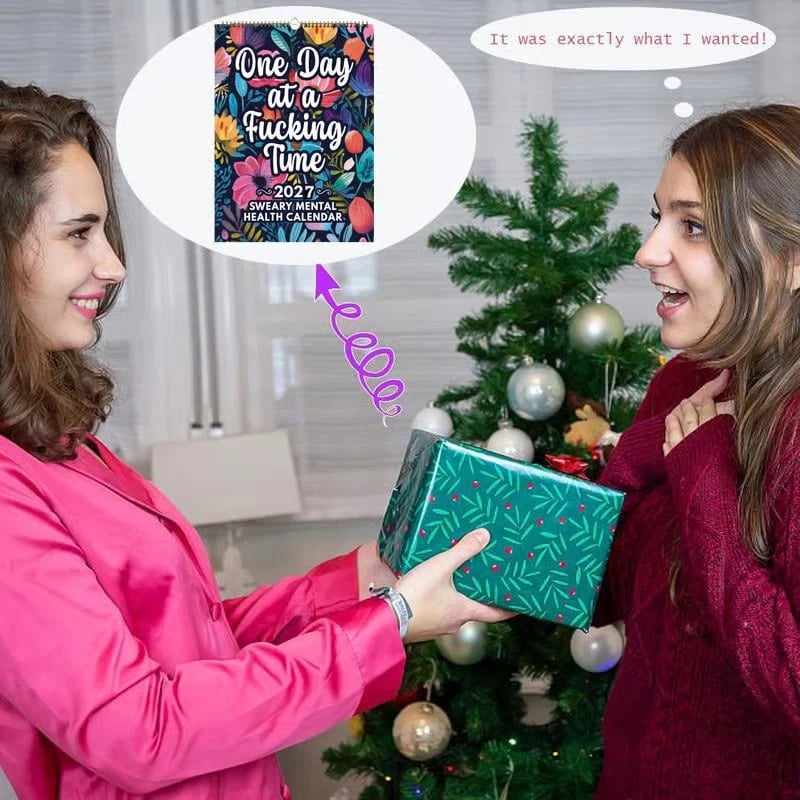 Humoristische 2027-Wandkalender – productafbeelding
