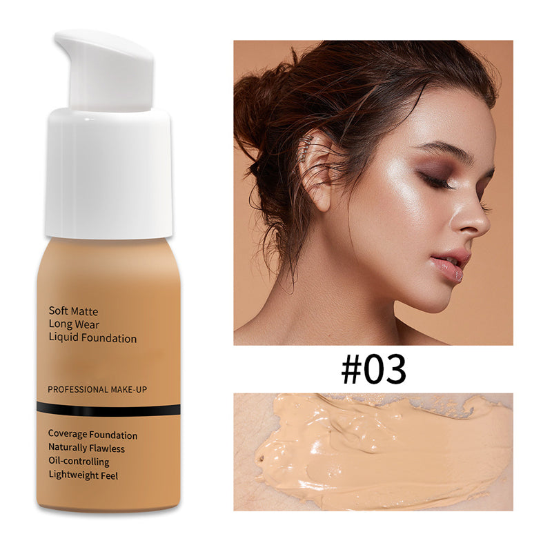 Vloeibare foundation met matte finish – productafbeelding