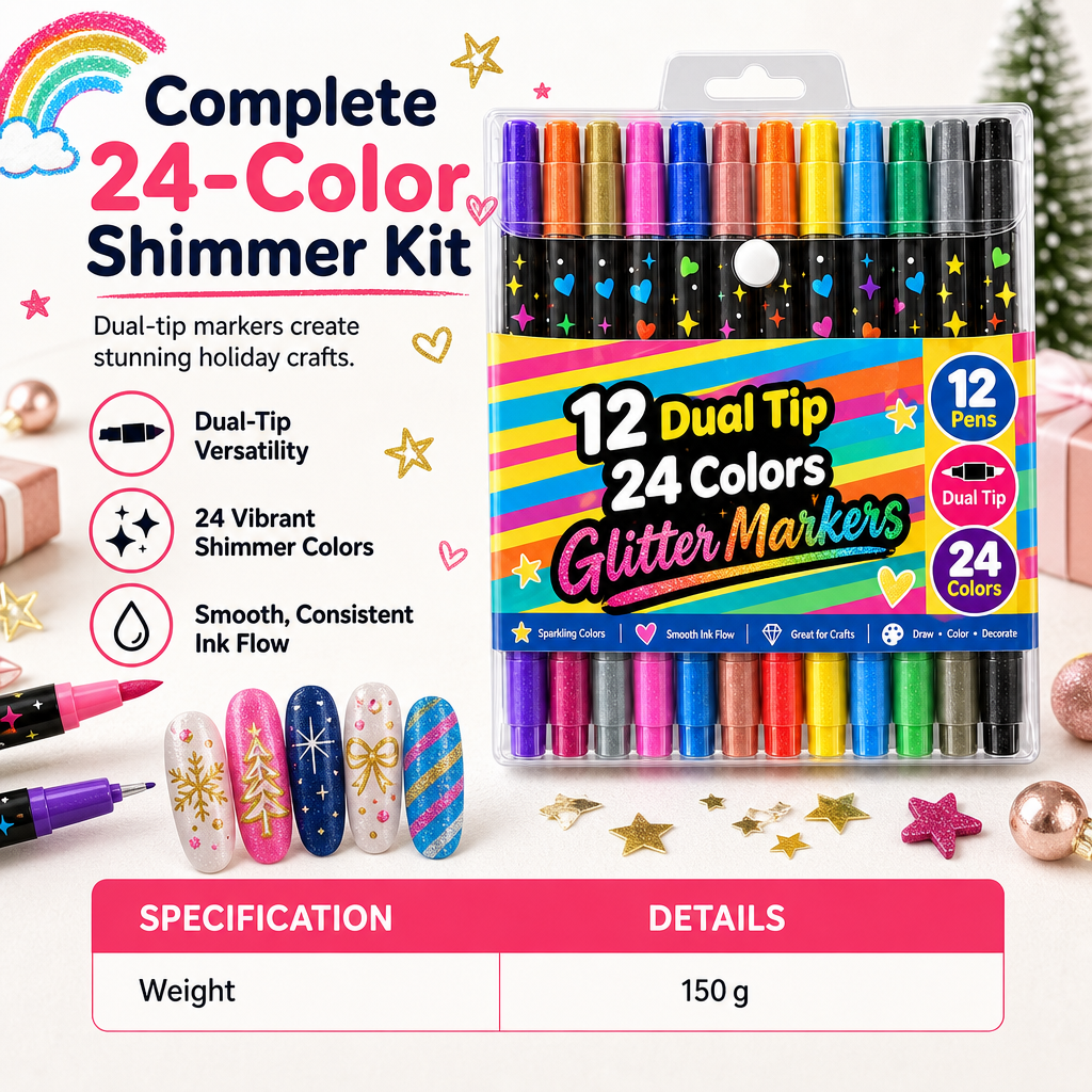 Dubbelzijdige Glitterstiften – productafbeelding