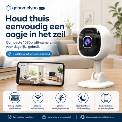Draadloze Smart HD-beveiligingscamera voor thuis✨koop twee gratis verzending✨