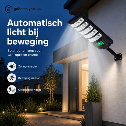 LED-buitenlamp op zonne-energie met bewegingssensor