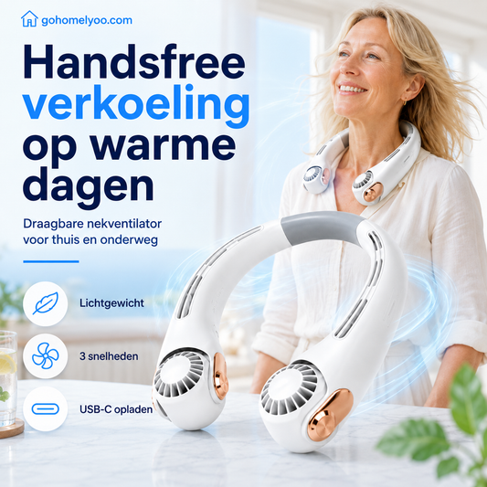 ❄️ Nek Air Conditioner ventilator - Ultra-rustige persoonlijke koeling voor de zomer
