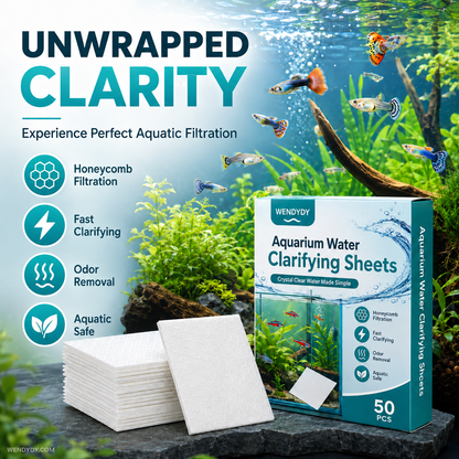 🐠 KOOP ER 1, KRIJG ER 1 GRATIS! ✨ WATERZUIVERINGSPLAATJES VOOR HET AQUARIUM – Kristalhelder water binnen 24 uur, verwijdert geurtjes en verontreinigingen, veilig voor alle vissen en planten 🌿🔮