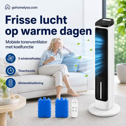 🎁2026 Nieuw binnen 50% KORTING💥USB-aangedreven bladloze torenventilator
