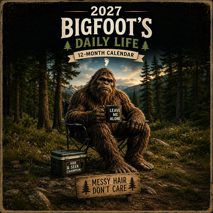 🦶2027 Bigfoots dagelijkse leven-kalender